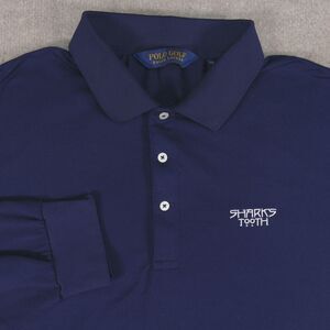 Polo Golf Ralph Lauren Performance Polo Shirt Men XL Blue Long Sleeve